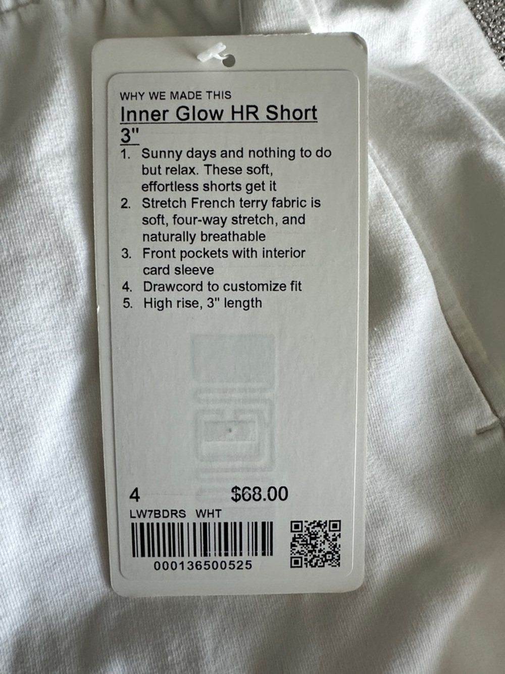lululemon Inner Glow HR Short 3” size4 - Picture 2 of 5